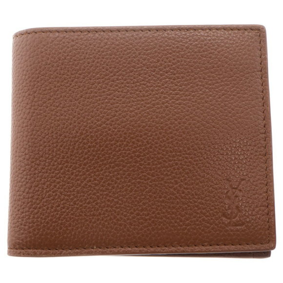 SAINT LAURENT PARIS Cassandra Shadow East West Wallet Brown Bifold - Picture 1 of 5
